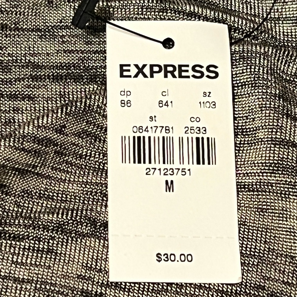 Express Metallic Ruched Side Cami - Picture 3 of 6